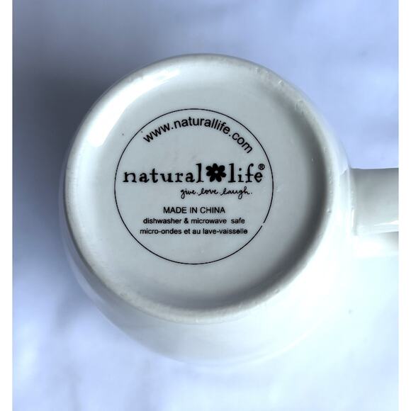 Natural Life I Am Grateful For Coffee Mug Cup Monogrammed Letter H - Picture 7 of 8